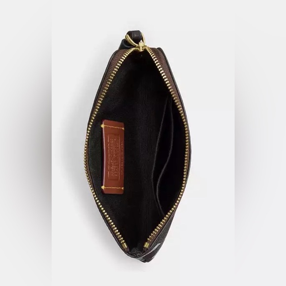 Coach Corner Zip Wristlet In Signature Canvas With Halloween Print - Picture 2 of 5